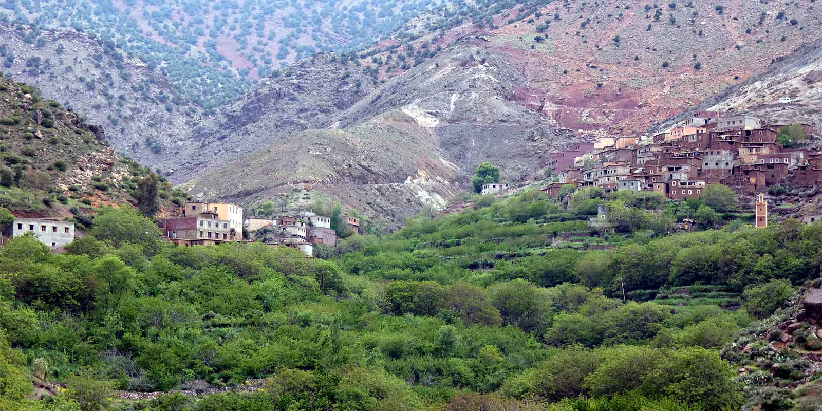 Village in the Atlas mountains of Morocco