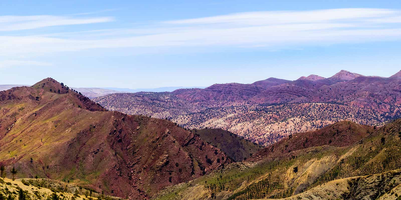 Panoramic view over the Atlas Mountains