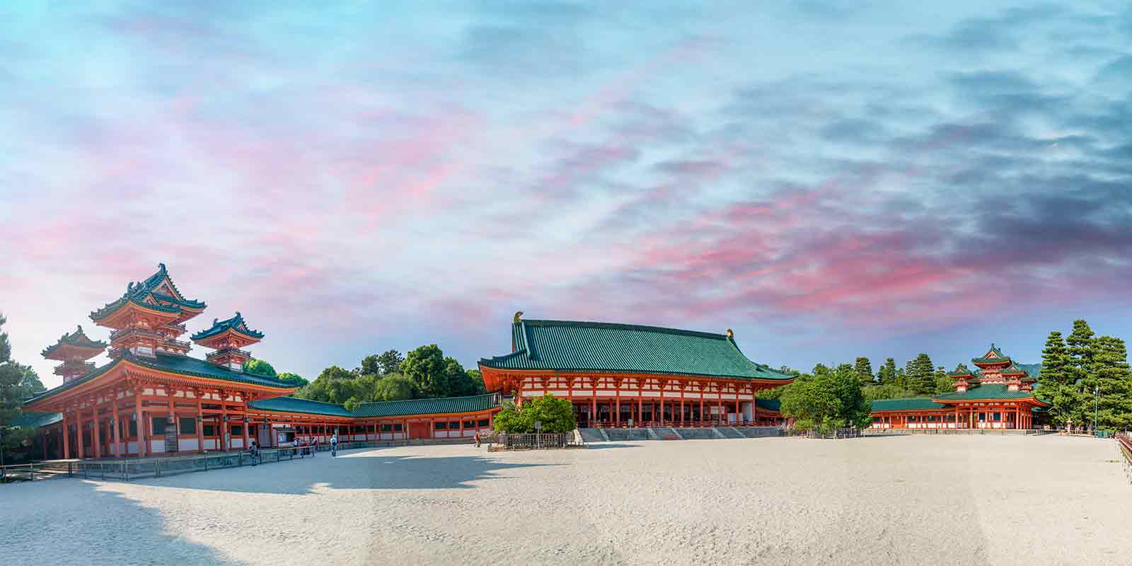 Heian shrine in Kyoto Japan