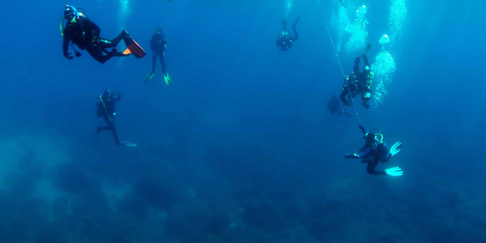 Group of divers in Malta