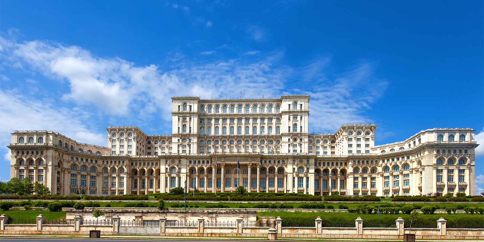 Exterior of the Palace of the Parliament  building